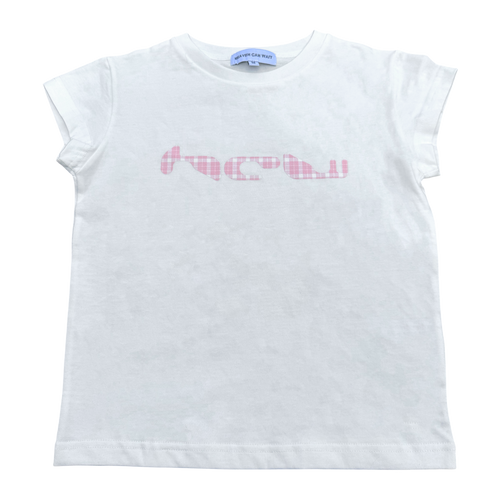 BABY TEE (PINK PLAID)