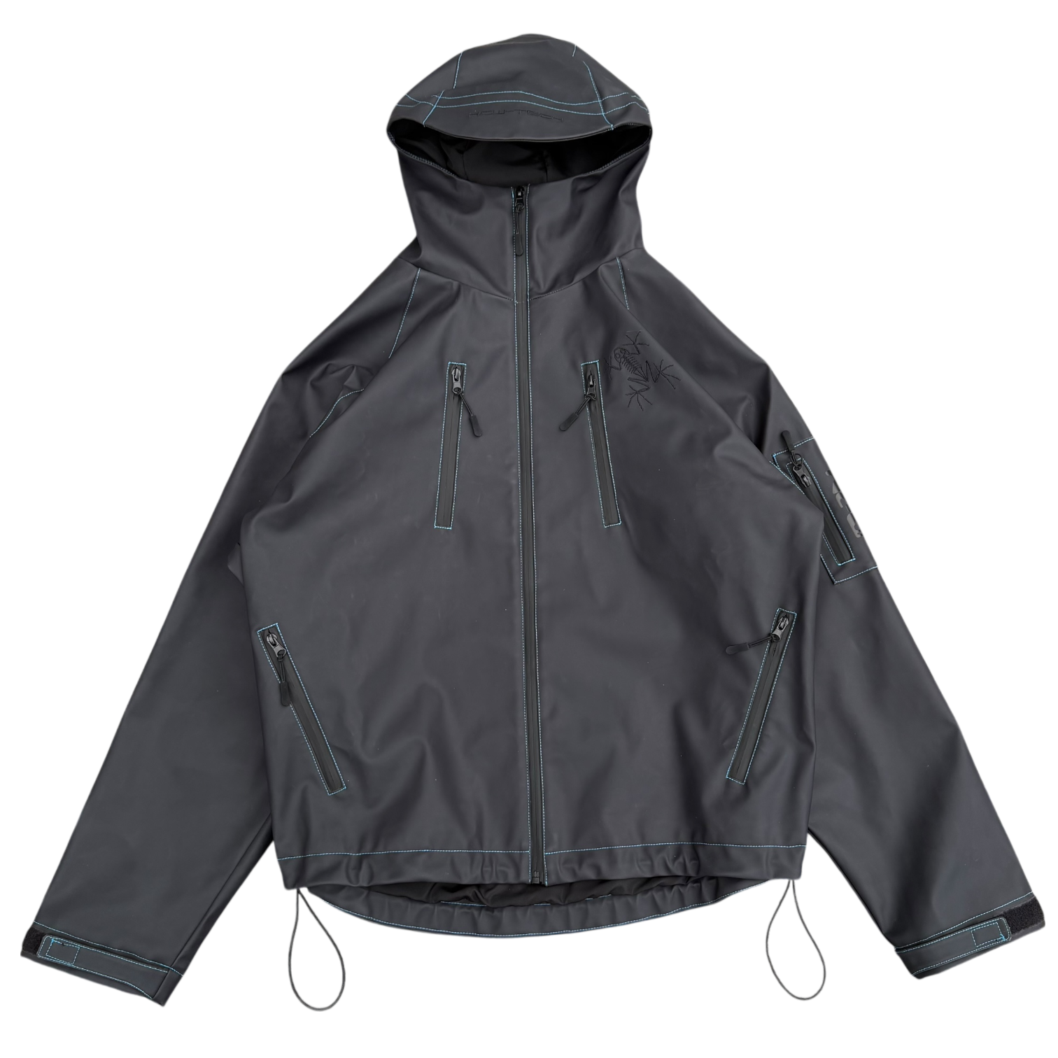 HEAT REACTIVE SKI JACKET (BLACK/BLUE)