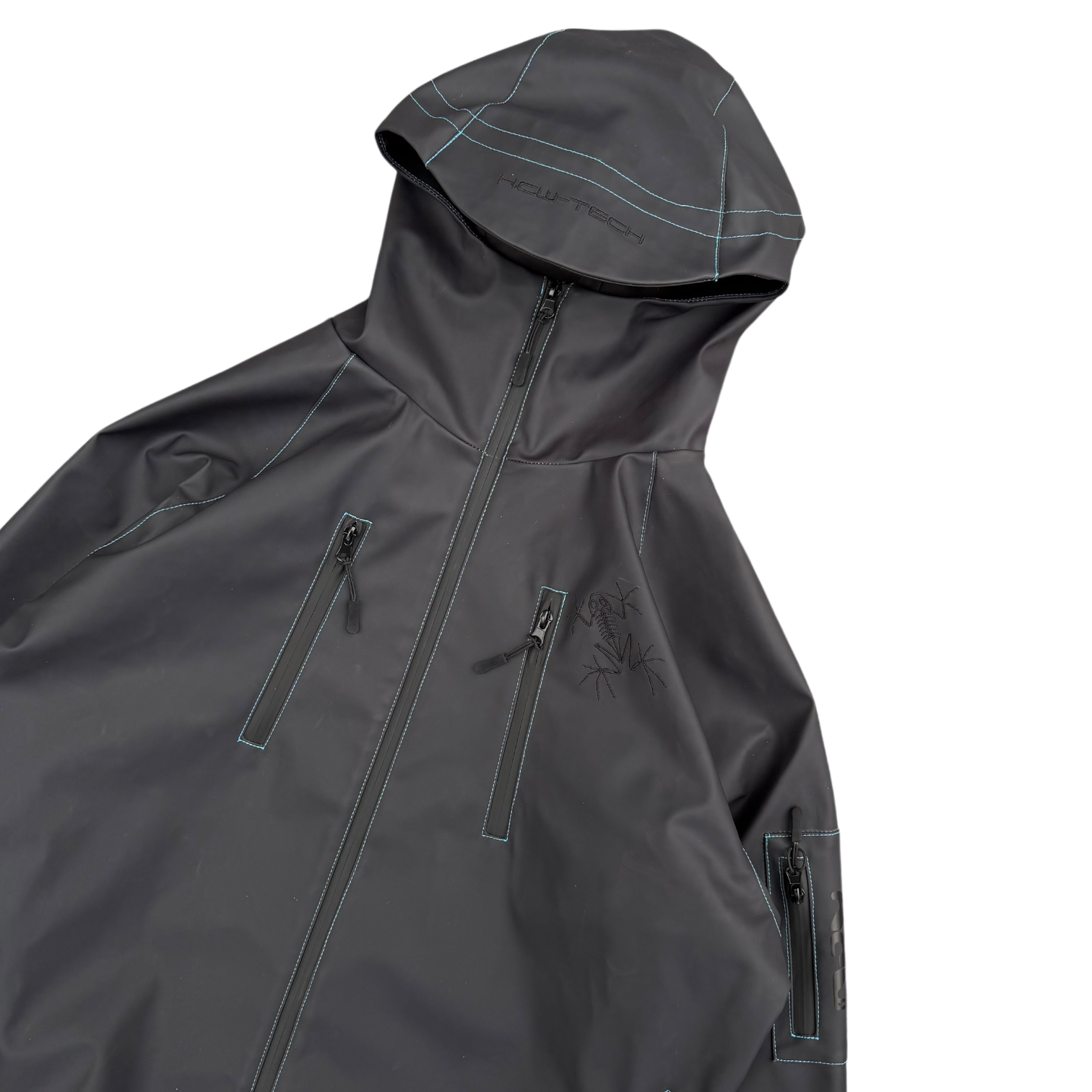 HEAT REACTIVE SKI JACKET (BLACK/BLUE)