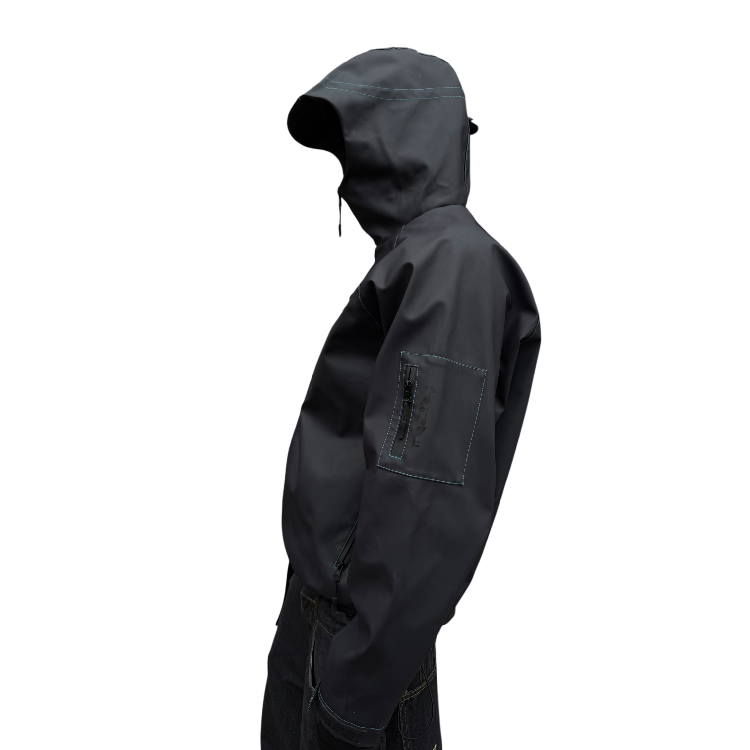 HEAT REACTIVE SKI JACKET (BLACK/BLUE)