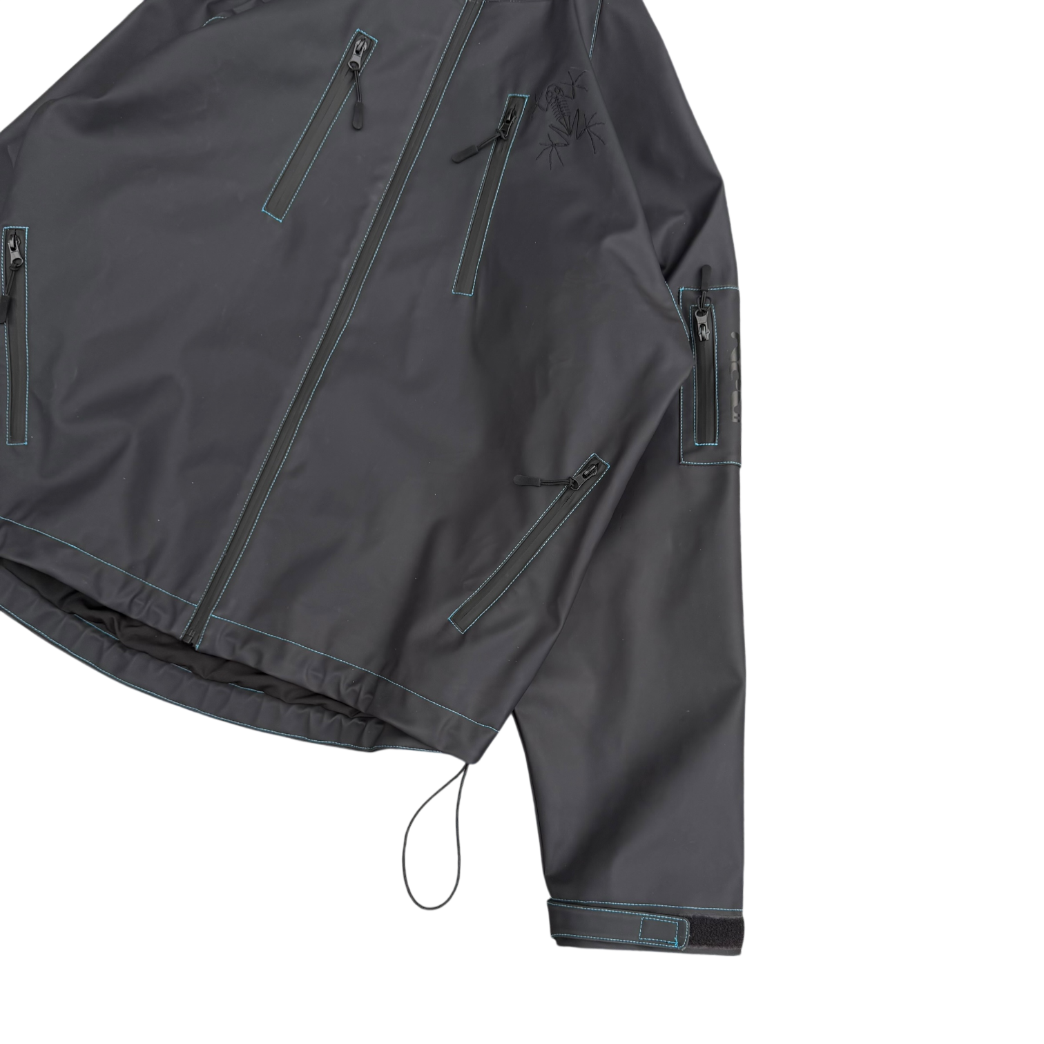 HEAT REACTIVE SKI JACKET (BLACK/BLUE)