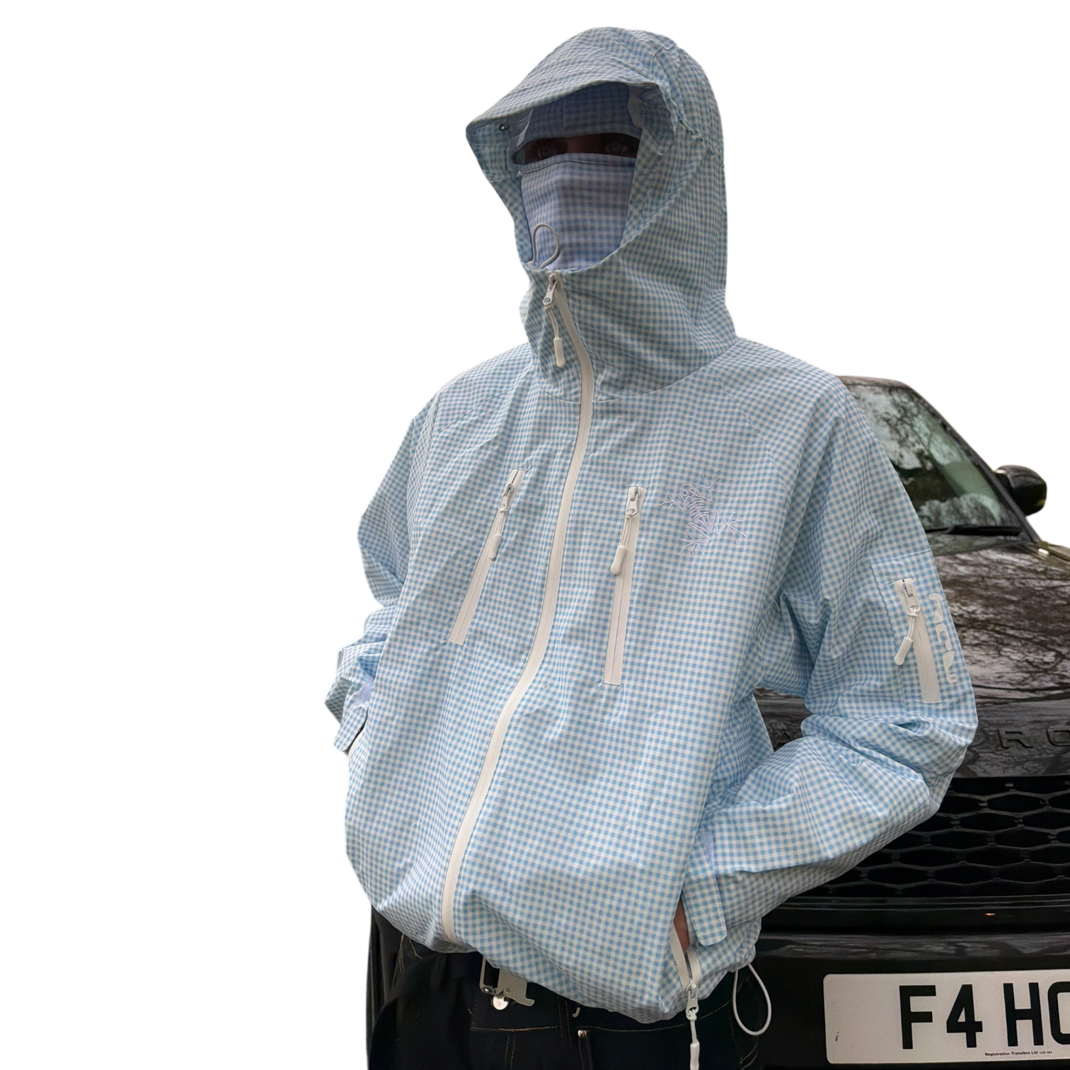 TECH JACKET (BLUE PLAID)