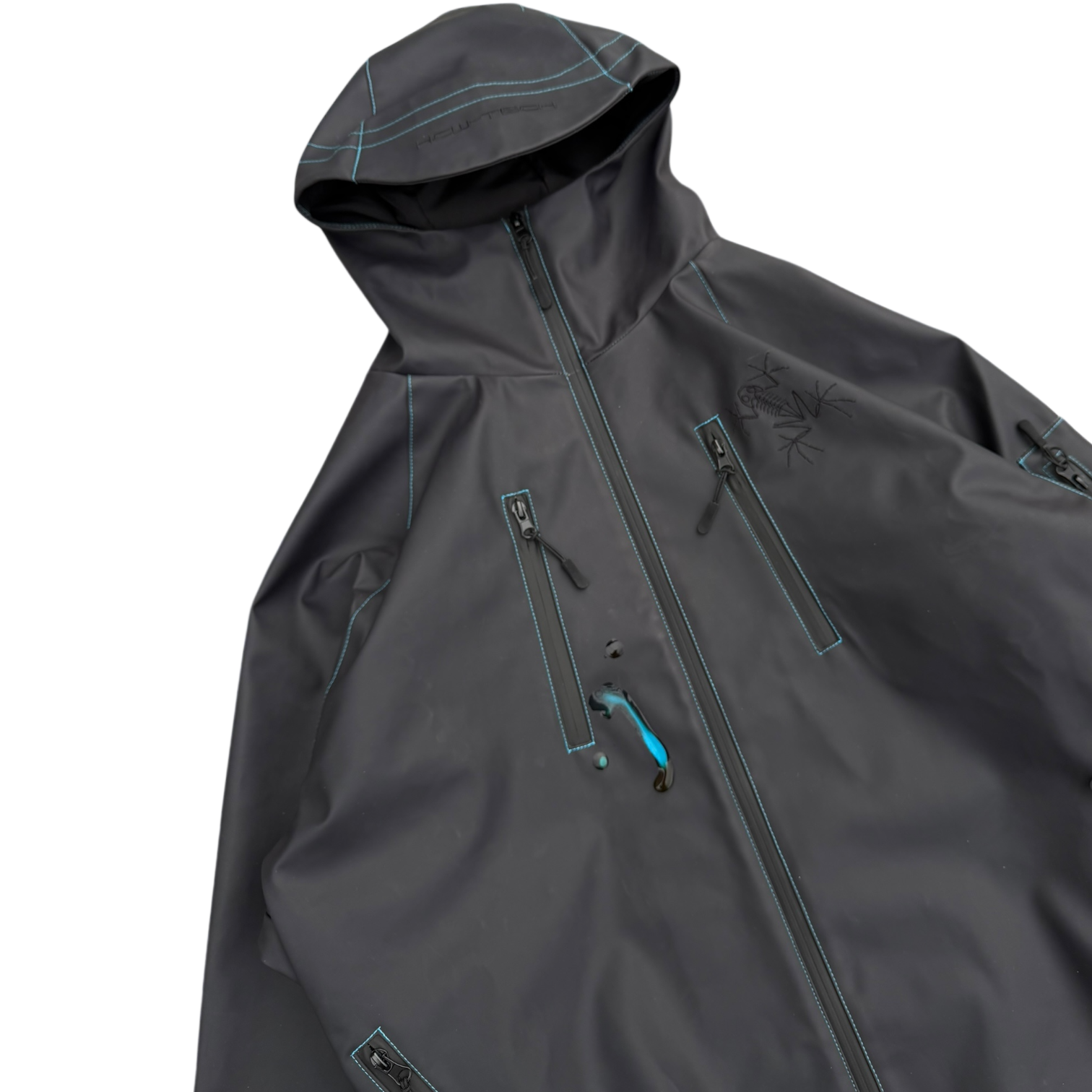 HEAT REACTIVE SKI JACKET (BLACK/BLUE)