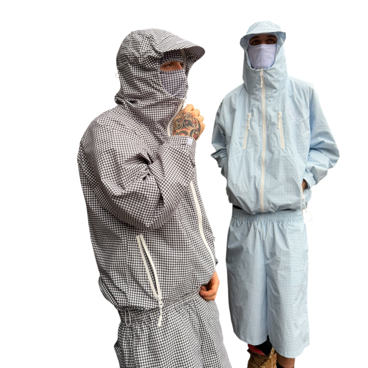 TECH JACKET (BLACK PLAID)