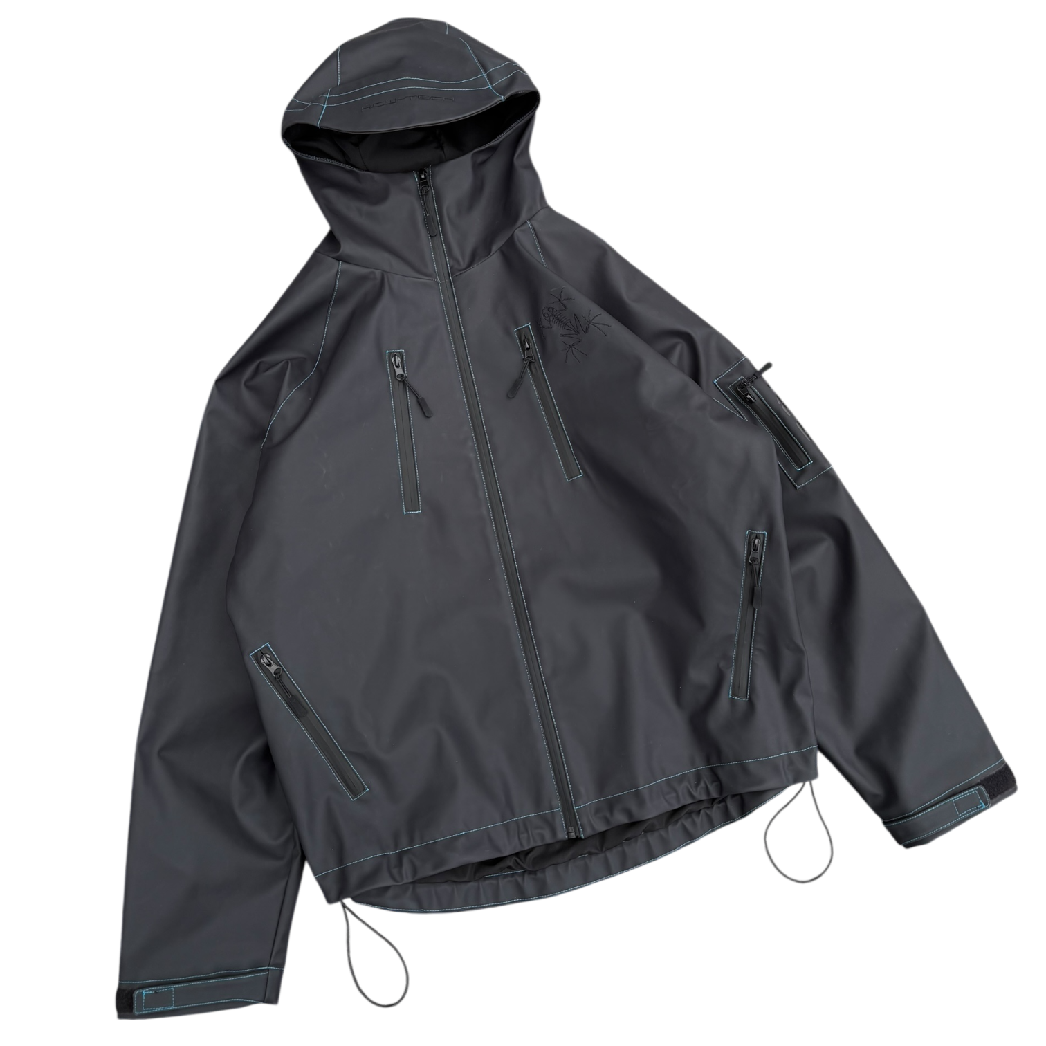 HEAT REACTIVE SKI JACKET (BLACK/BLUE)