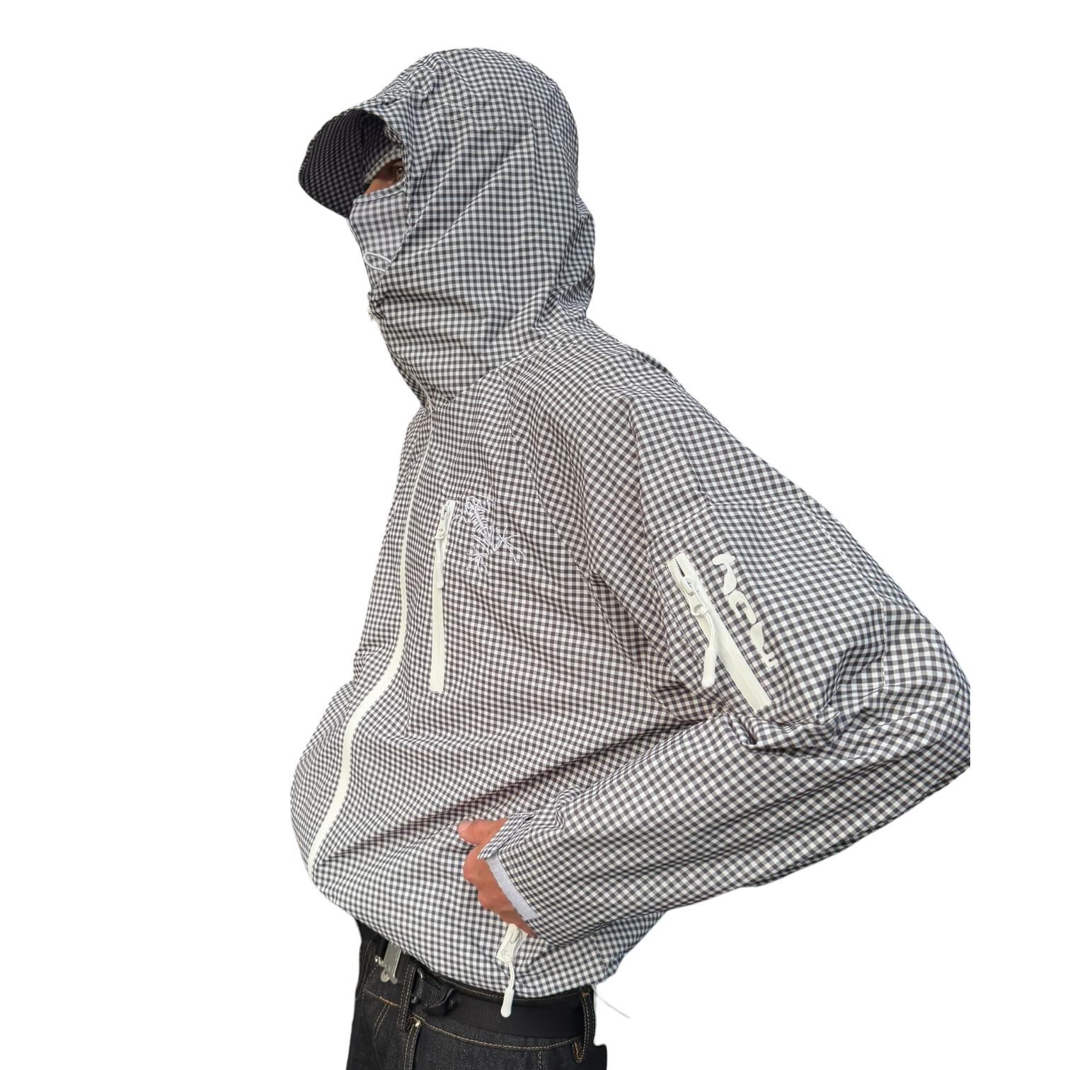 TECH JACKET (BLACK PLAID)