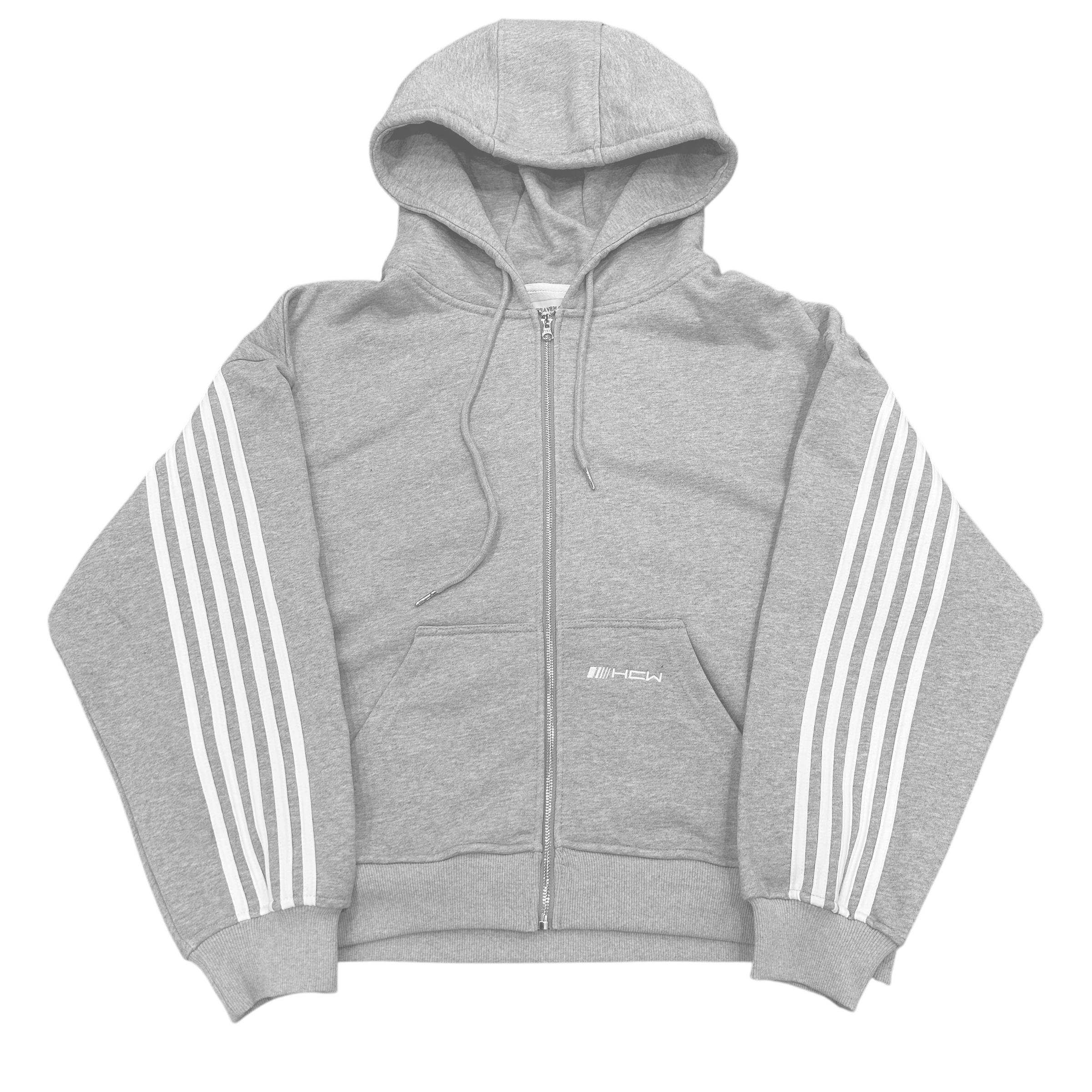 V2 SPIKE HOODIE (GREY/WHITE)