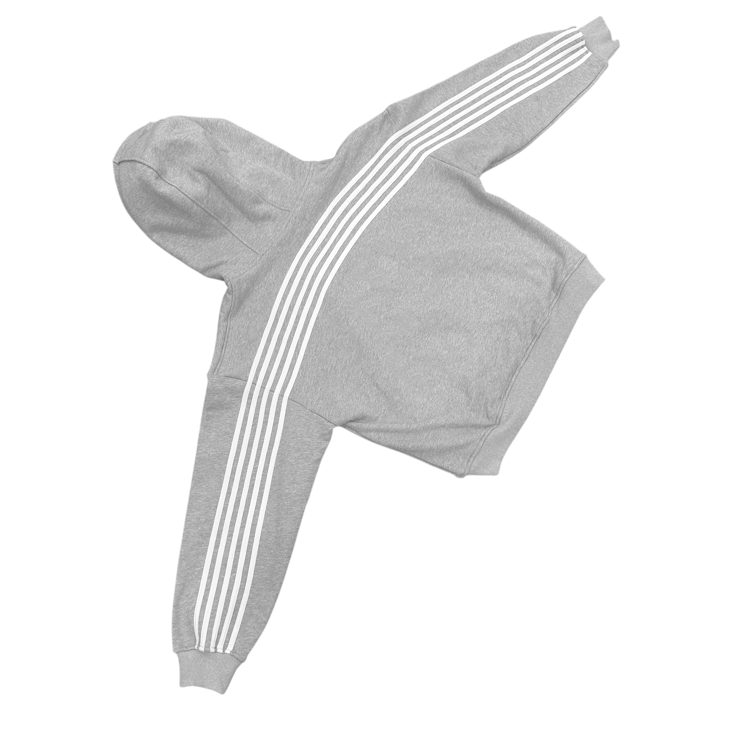 V2 SPIKE HOODIE (GREY/WHITE)