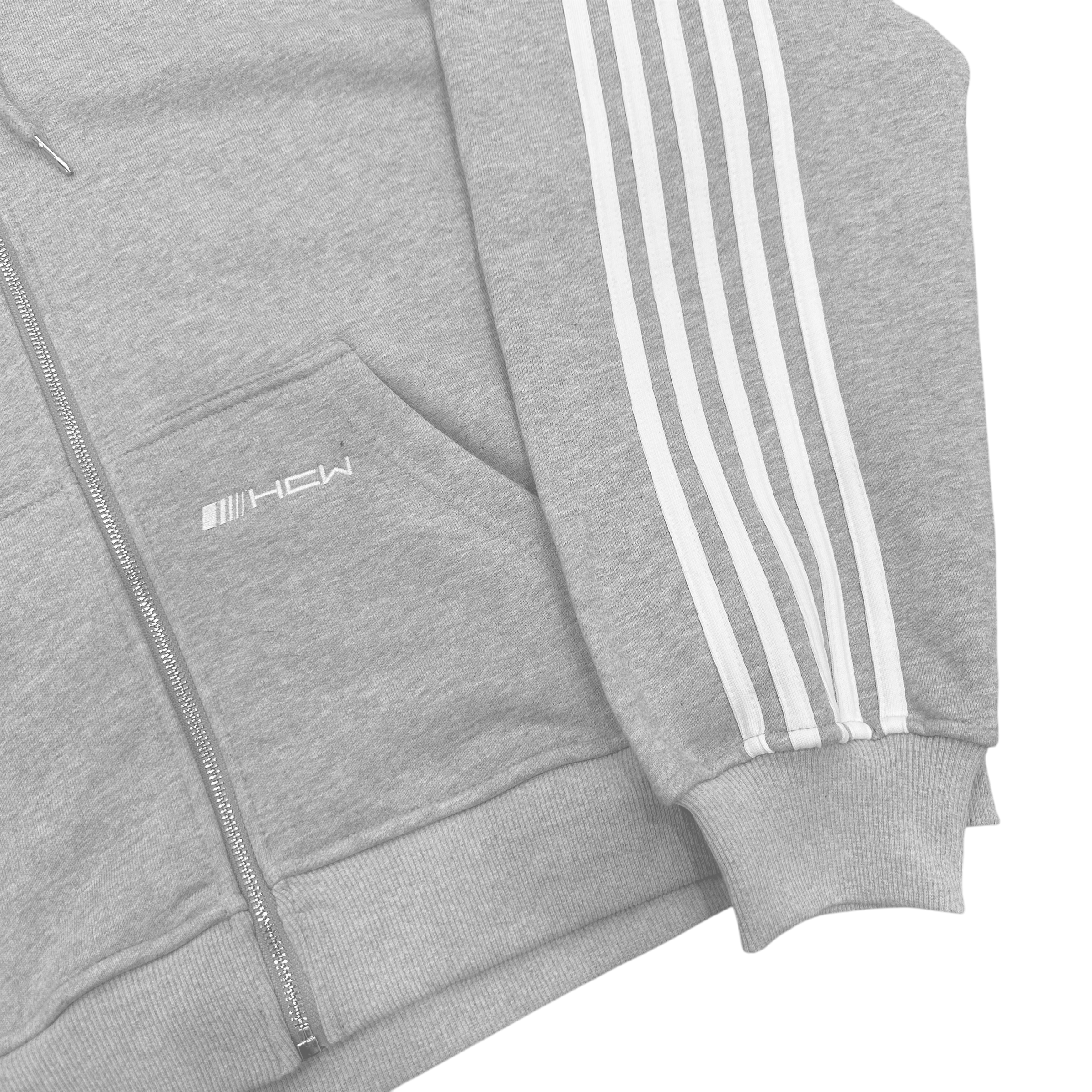 V2 SPIKE HOODIE (GREY/WHITE)